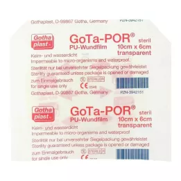 GOTA-POR PU Folija za rane 10x6 cm, sterilni mavec, 1 kos