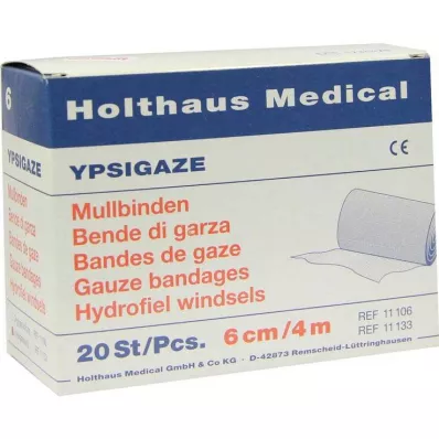 YPSIGAZE Povoj iz gaze 6 cmx4 m, 20 kosov