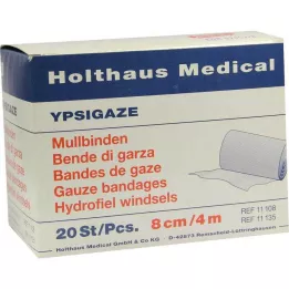 YPSIGAZE Povoj iz gaze 8 cmx4 m, 20 kosov