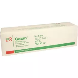 GAZIN Gaza comp. 5x5 cm nesterilna 12x op, 100 kosov