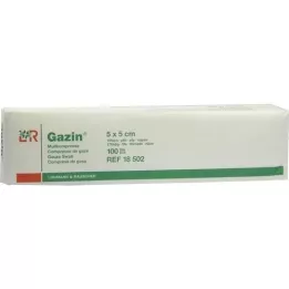 GAZIN Komp. gaza 5x5 cm nesterilna 16x op, 100 kosov