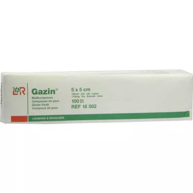 GAZIN Komp. gaza 5x5 cm nesterilna 16x op, 100 kosov GAZIN Komp. gaza 5x5 cm nesterilna 16x op, 100 kosov