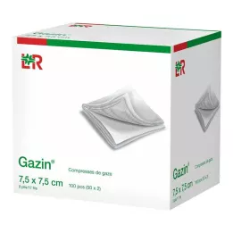 GAZIN Gaza comp. 7,5x7,5 cm nesterilna 8-kratna op, 100 kosov