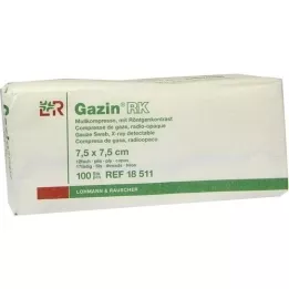 GAZIN Gaza comp. 7,5x7,5 cm nesterilna 12x RK, 100 kosov