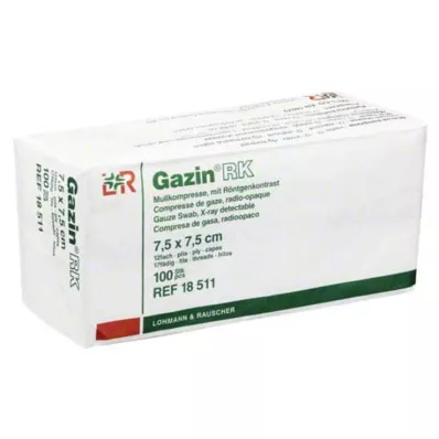 GAZIN Gaza comp. 7,5x7,5 cm nesterilna 12x RK, 100 kosov GAZIN Gaza comp. 7,5x7,5 cm nesterilna 12x RK, 100 kosov