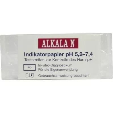 ALKALA N pH indikatorski papir, 1 kos