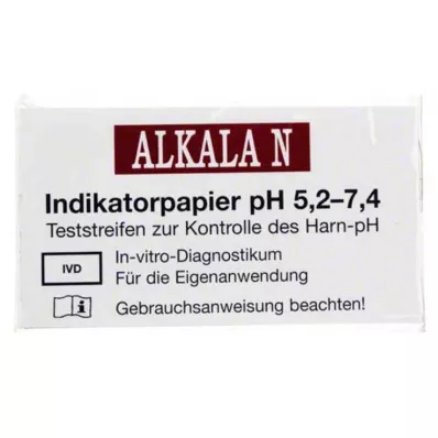 ALKALA N pH indikatorski papir, 1 kos