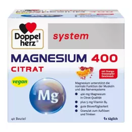 DOPPELHERZ Magnezijev 400 citrat sistemski granulat, 40 kosov