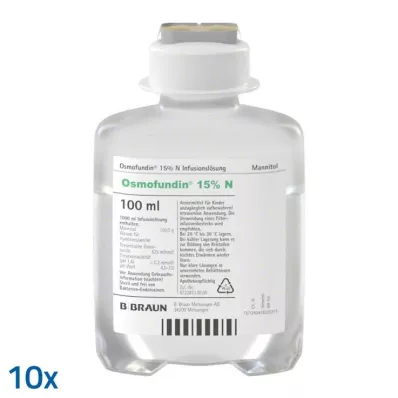 Osmofundin 15% N Ecoflac Pl. raztopina za infundiranje, 10x100 ml