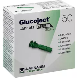 GLUCOJECT Lancete PLUS 33 G, 50 kosov