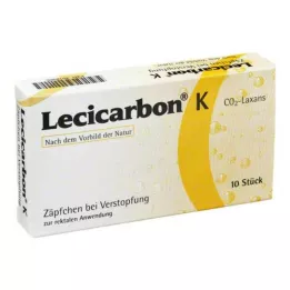 LECICARBON K CO2 Laxans otroške svečke, 10 kosov