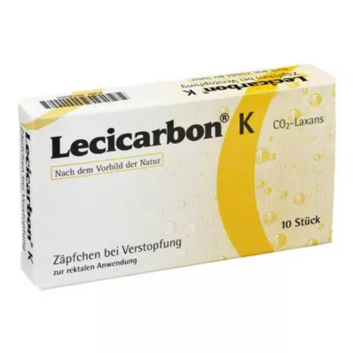 LECICARBON K CO2 Laxans otroške svečke, 10 kosov LECICARBON K CO2 Laxans otroške svečke, 10 kosov