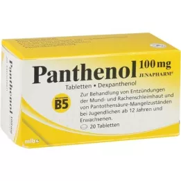 PANTHENOL 100 mg tablete Jenapharm, 20 kosov