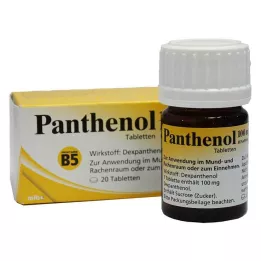 PANTHENOL 100 mg tablete Jenapharm, 20 kosov