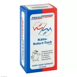 PRESSOTHERM Takojšnje hladno brisanje, 10 kosov