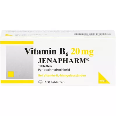 VITAMIN B6 20 mg tablete Jenapharm, 100 kosov