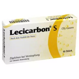 LECICARBON S CO2 Laxans svečke, 10 kosov