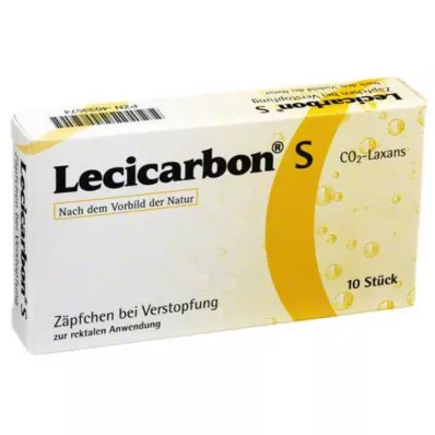 LECICARBON S CO2 Laxans svečke, 10 kosov