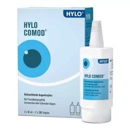 HYLO-COMOD Kapljice za oči, 2X10 ml