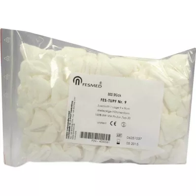 MULLTUPFER FES-TUPF Nesterilni 1-slojni robčki št. 9, 9x9 cm, 300 kosov MULLTUPFER FES-TUPF Nesterilni 1-slojni robčki št. 9, 9x9 cm, 300 kosov
