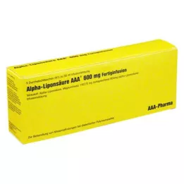 ALPHA LIPONSÄURE AAA 600 mg injekcijske viale, 5X50 ml