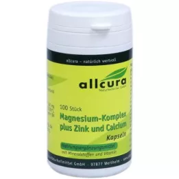 MAGNESIUM KOMPLEX m.Zink+Kalcij Kapsule, 100 kapsul