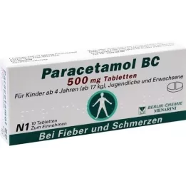 PARACETAMOL BC 500 mg tablete, 10 kosov