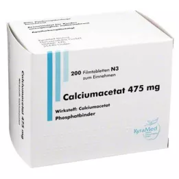 CALCIUMACETAT 475 mg filmsko obložene tablete, 200 kosov