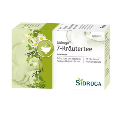 SIDROGA Filtrirna vrečka za zeliščni čaj Wellness 7, 20X2,0 g