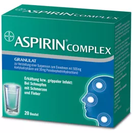 ASPIRIN COMPLEX Btl.w.Gran.z.Herst.e.Susp.z.Einn., 20 kosov