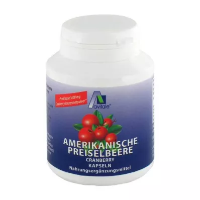 PREISELBEERE Ameriške 400 mg kapsule, 100 kosov