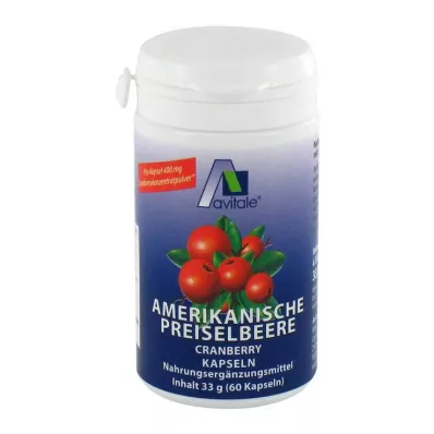 PREISELBEERE Ameriške 400 mg kapsule, 60 kosov