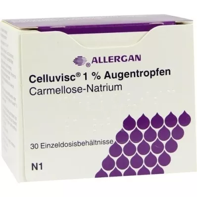 CELLUVISC 1% kapljice za oči, 30X0,4 ml