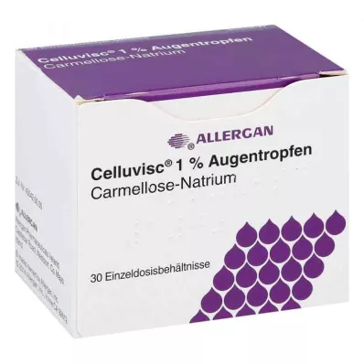 CELLUVISC 1% kapljice za oči, 30X0,4 ml