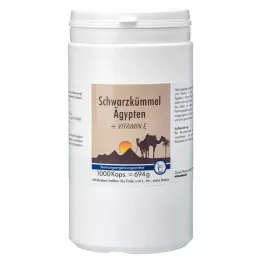 SCHWARZKÜMMEL ÄGYPTEN+E kapsule, 1000 kapsul