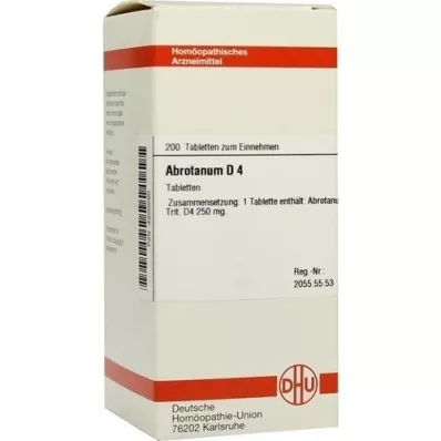 ABROTANUM D 4 tablete, 200 kapsul