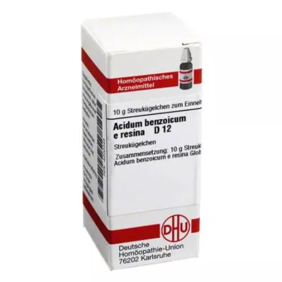 ACIDUM BENZOICUM E Resina D 12 kroglic, 10 g