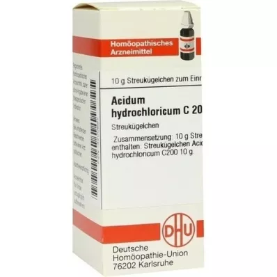 ACIDUM HYDROCHLORICUM C 200 kroglic, 10 g