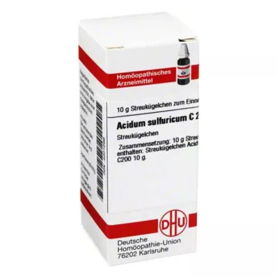 DHU Acidum sulfuricum C 200 globul, 10 g DHU Acidum sulfuricum C 200 globul, 10 g