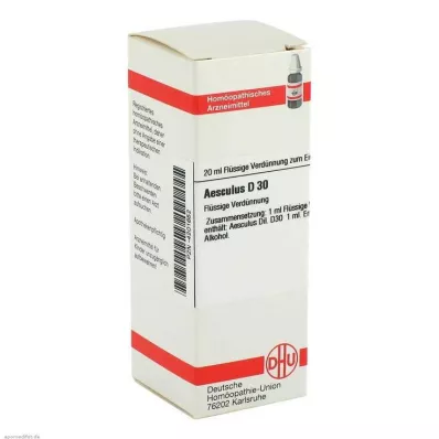 AESCULUS D 30 razredčitev, 20 ml