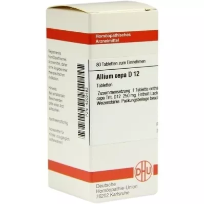 ALLIUM CEPA D 12 tablet, 80 kapsul