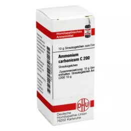 AMMONIUM CARBONICUM C 200 kroglic, 10 g