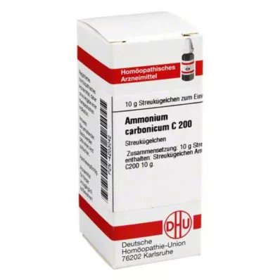 AMMONIUM CARBONICUM C 200 kroglic, 10 g