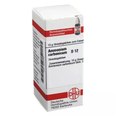 AMMONIUM CARBONICUM D 12 kroglic, 10 g