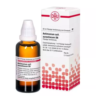 ANTIMONIUM SULFURATUM aurantiacum D 6 razredčina, 50 ml
