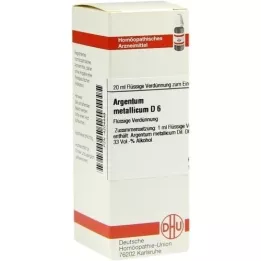 ARGENTUM METALLICUM Raztopina D 6, 20 ml