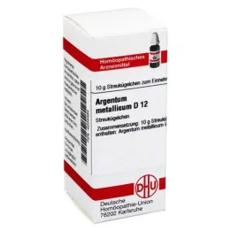 ARGENTUM METALLICUM D 12 kroglic, 10 g