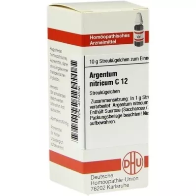 ARGENTUM NITRICUM C 12 kroglic, 10 g