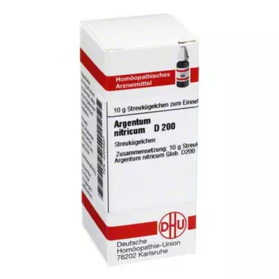 ARGENTUM NITRICUM D 200 kroglic, 10 g