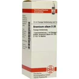 ARSENICUM ALBUM D 20 razredčitev, 20 ml